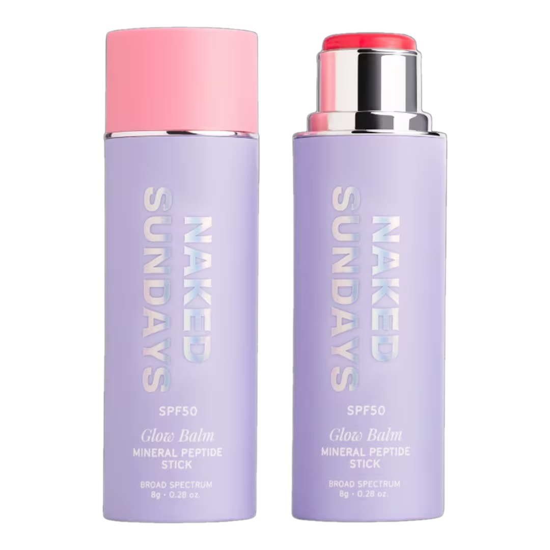 

Румяна Naked Sundays Glow Balm Peptide SPF 50, Pink Pop, 8 г