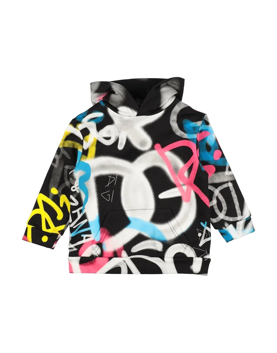 Детская футерная кофта с капюшоном Dolce&Gabbana, черный