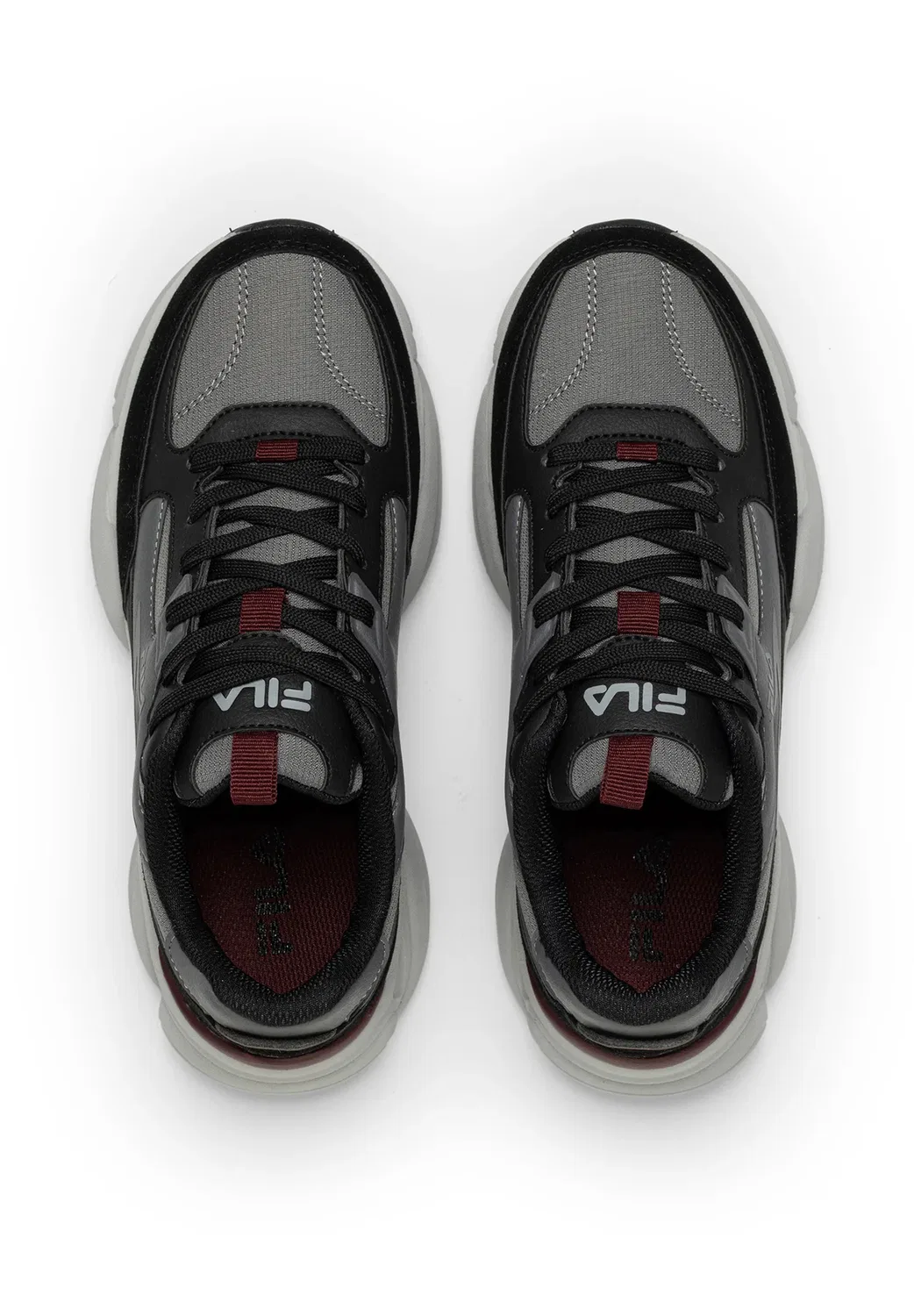 Обувь Recade для подростков, унисекс - кроссовки Fila, Black-Tawny Port — фото 3