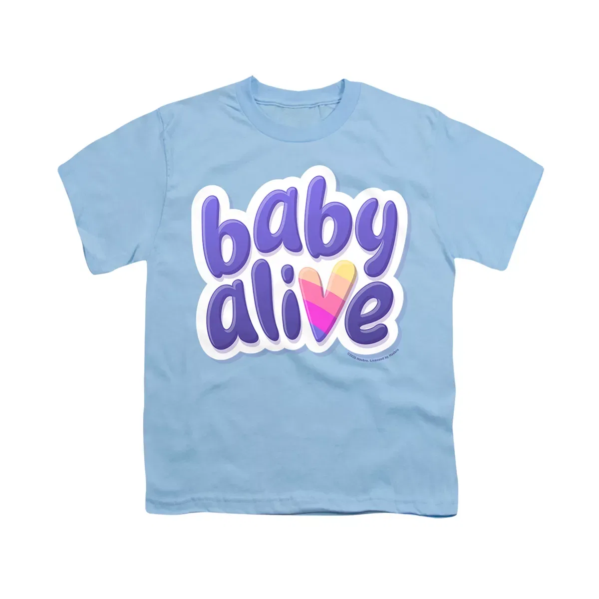 Детская футболка с принтом Baby Alive Large Logo LOGOVISION, Light Blue — фото 2