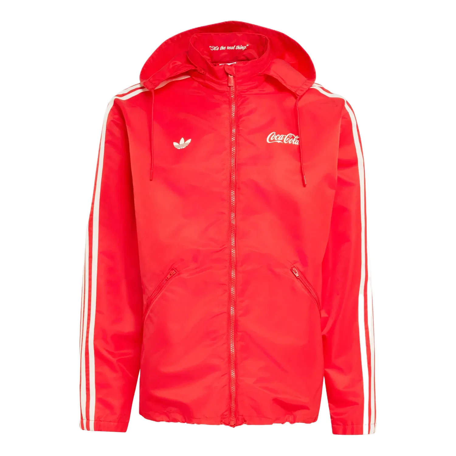 Мужская куртка-парка из нейлона с принтом Coca-Cola Adidas x Coca Cola, красный