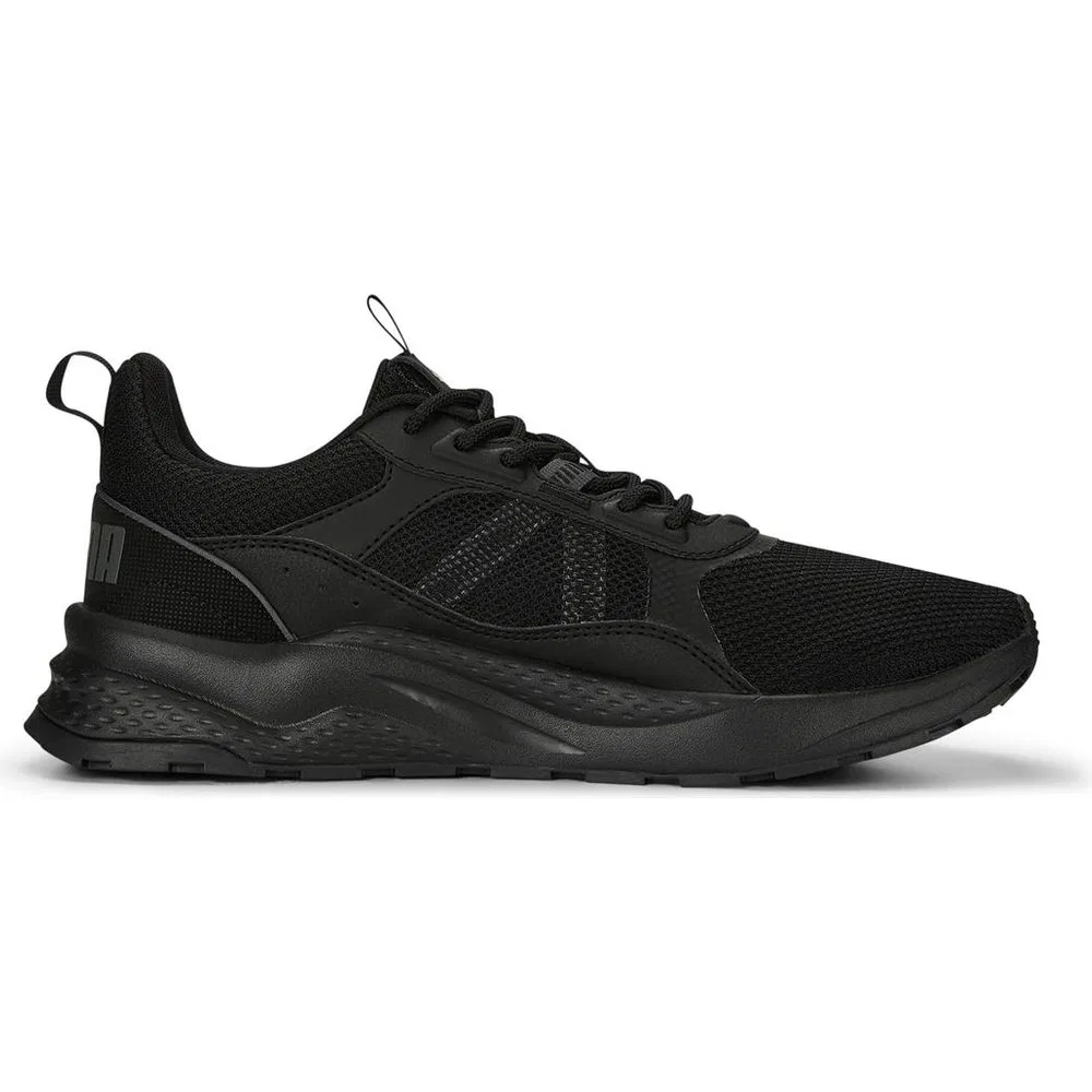 Детские кроссовки Puma Anzarun 2.0.01 из натуральной кожи, Black — фото 4