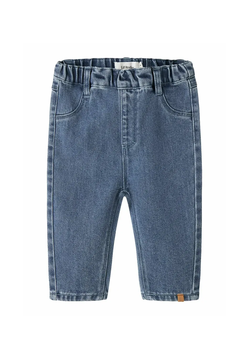Джинсы свободного кроя унисекс - джинсы свободного покроя Lil' Atelier, Dark Blue Denim