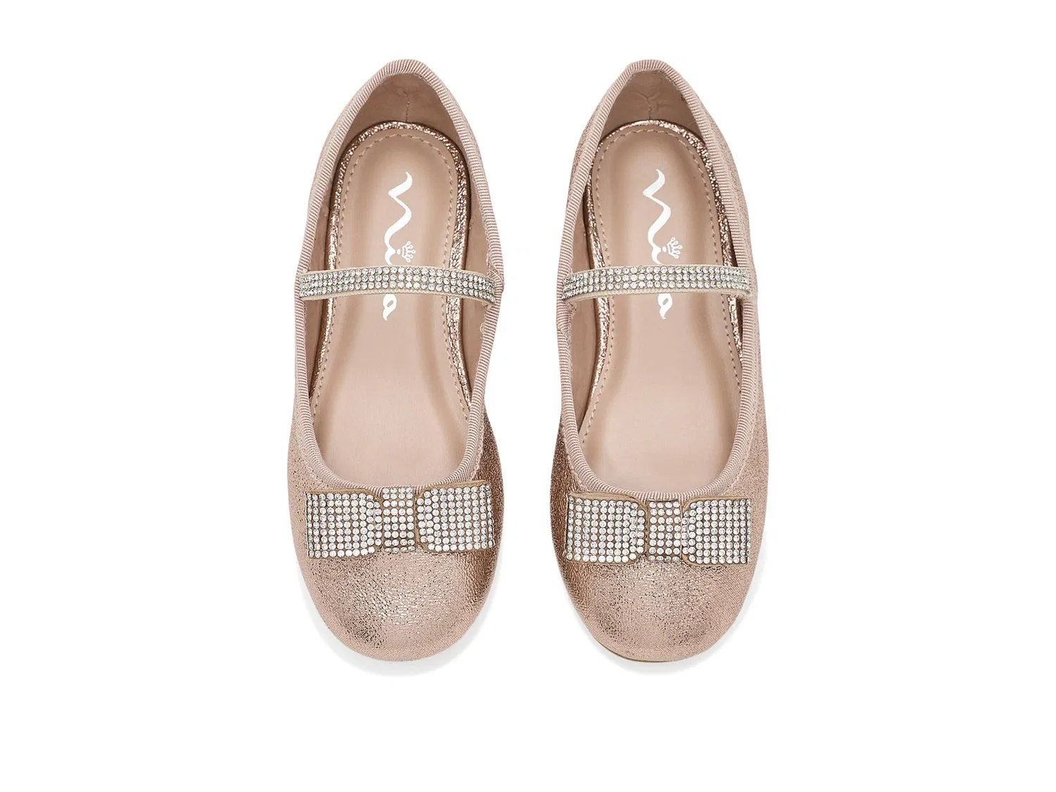 Балетки Nami (для малышей, маленьких и больших детей) Nina Kids, Rose Gold — фото 3