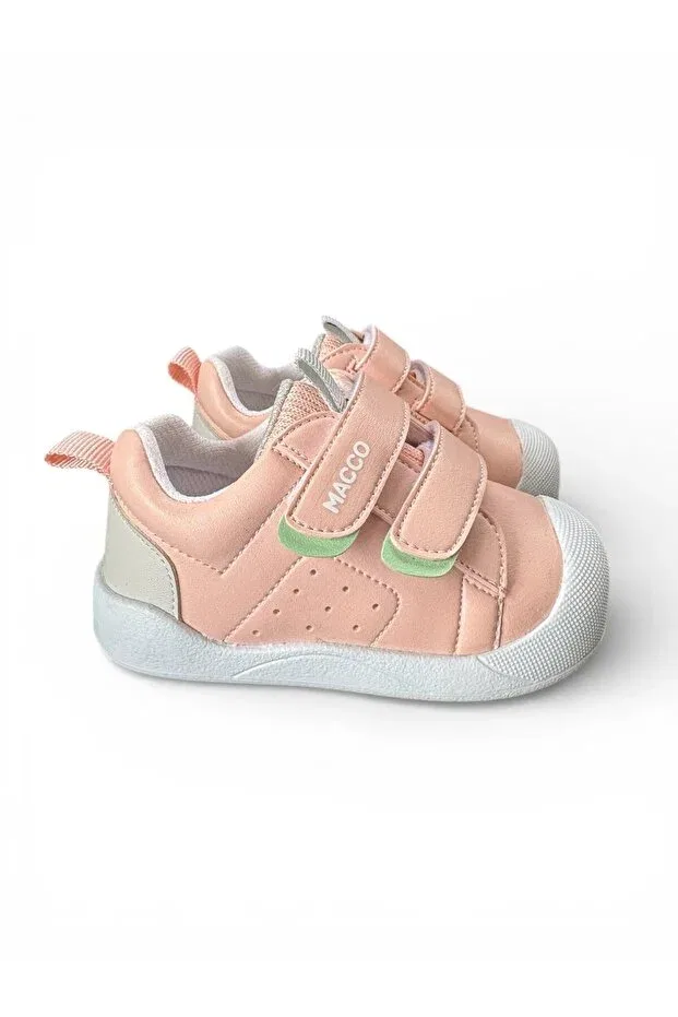 Детские туфли для мальчиков с липучкой Macco Shoes, Pink