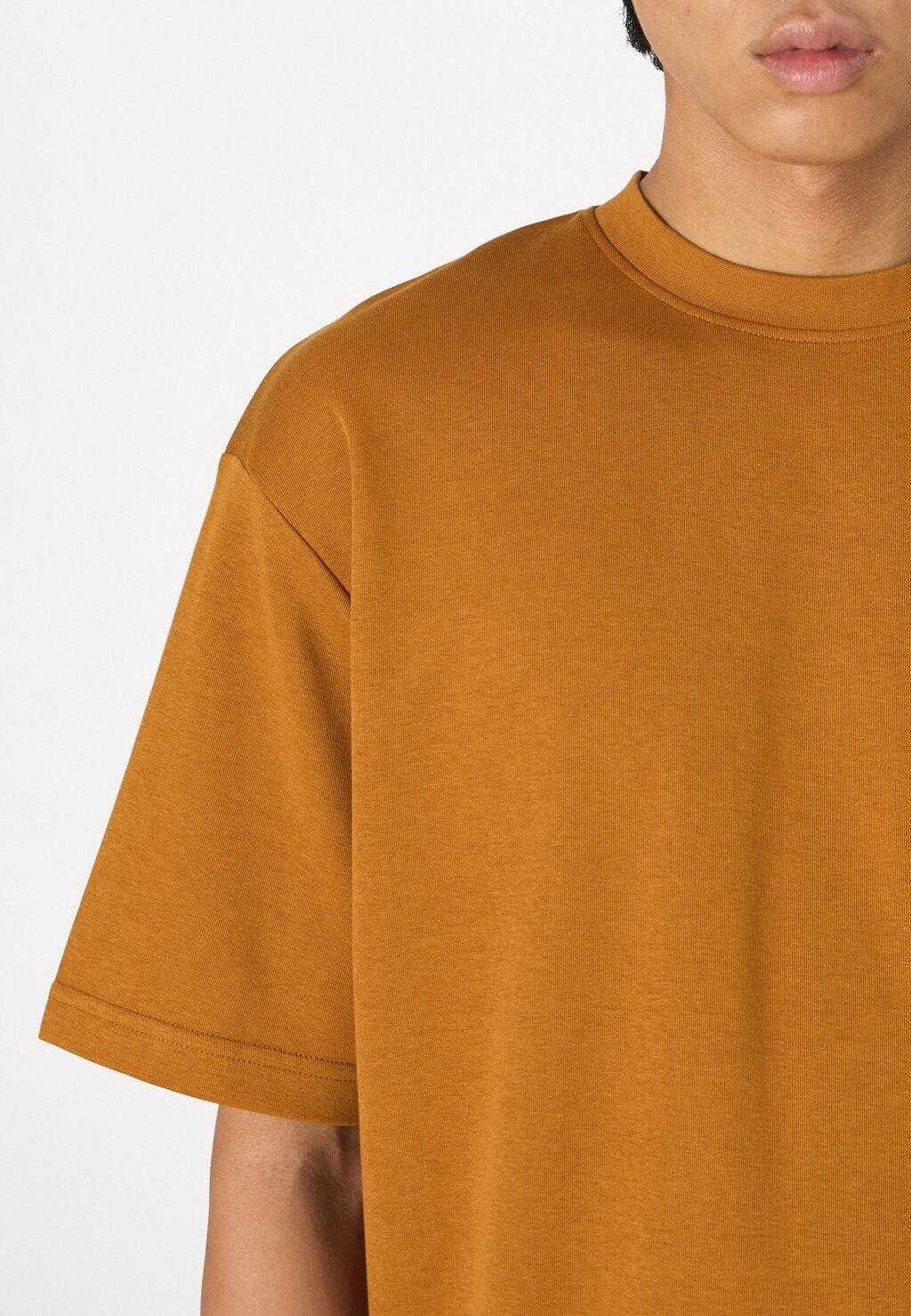 

Базовая футболка SLHLOOSE OSCAR O-NECK TEE Selected, оранжевый