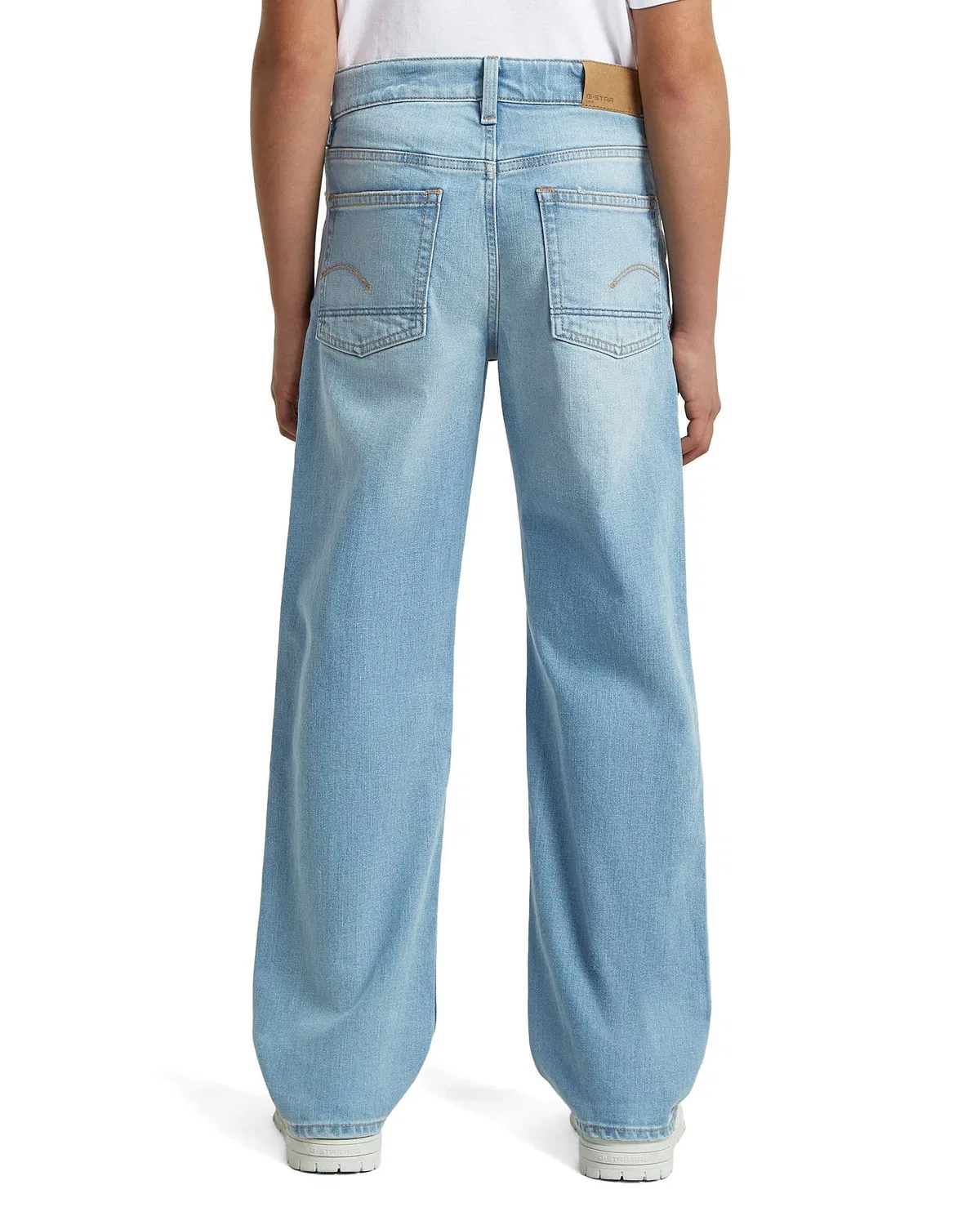 Джинсы для мальчиков с потертостями Lenney Bootcut 2.0 G-Star Raw, светло-синий — фото 2