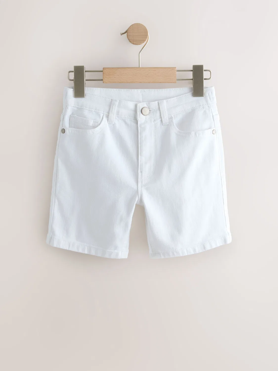 Шорты джинсовые, набор 2 шт, White 2 Pack Next, белый — фото 4