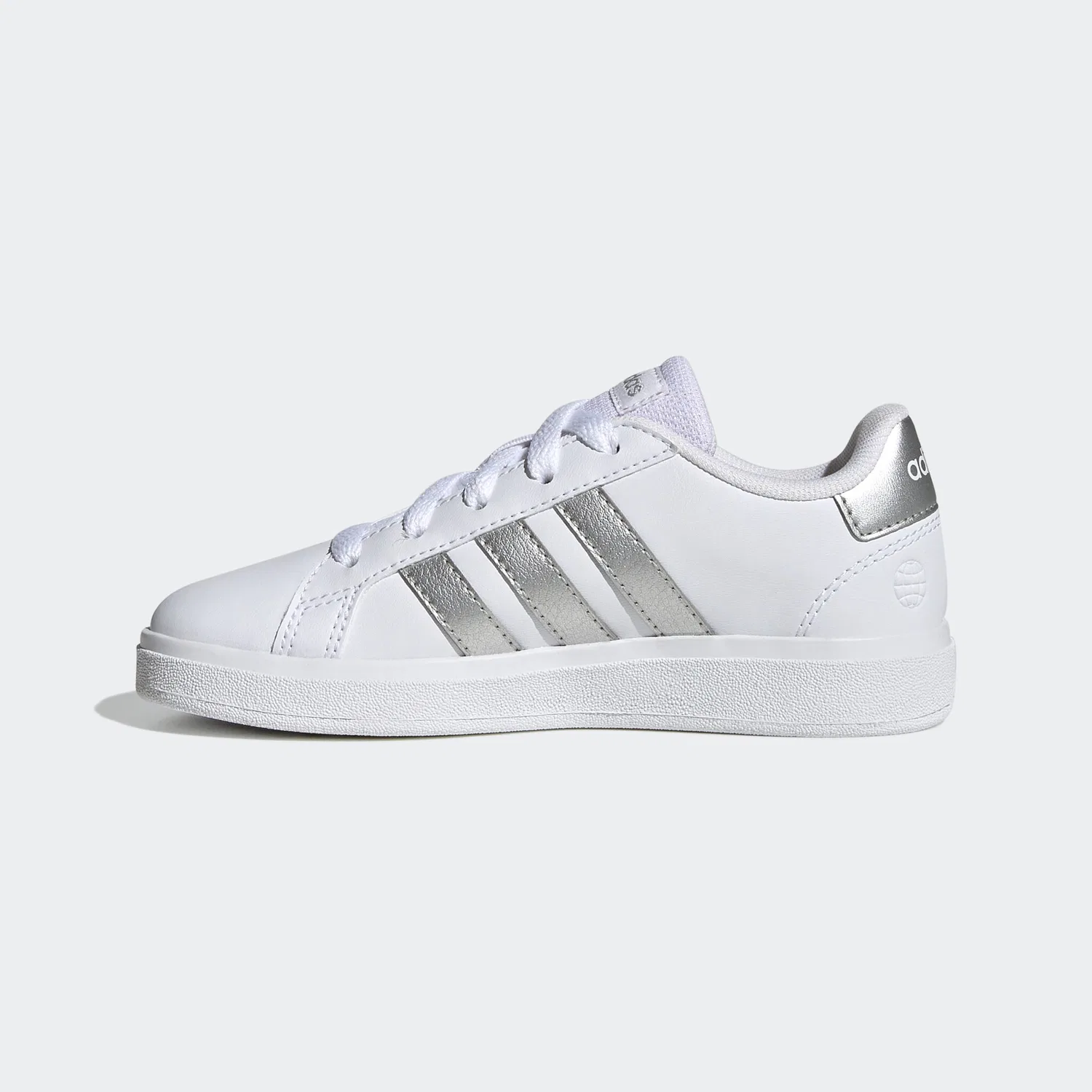 Детские кроссовки для активного отдыха Adidas Sportswear, Cloud White/Matte Silver — фото 3