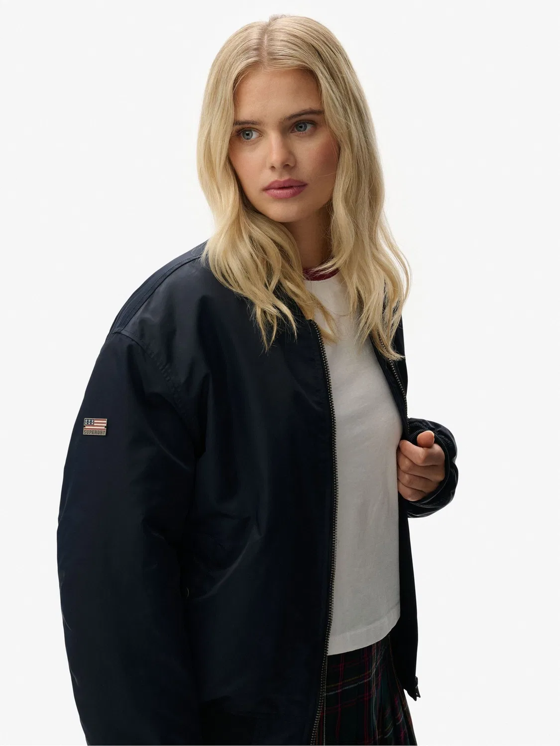 Куртка-бомбер MA1 Superdry, синий — фото 3