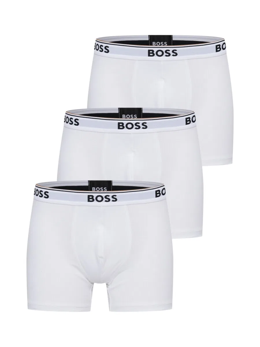 Боксерские шорты BOSS 'Power' белого цвета