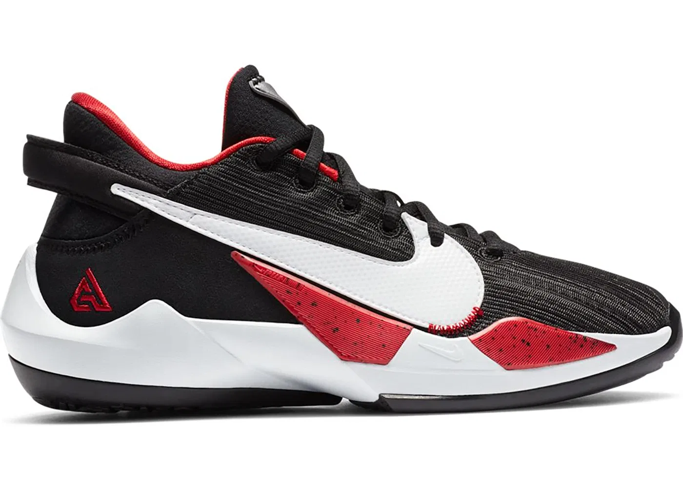 Детские кроссовки для баскетбола Nike Zoom Freak 2 Nike, Black/White-University Red