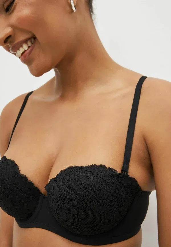 Бюстгальтер с мягкой чашкой Pad strapless 2 pack standard - multiway / strapless bra Next Black/Nude, черный — фото 4