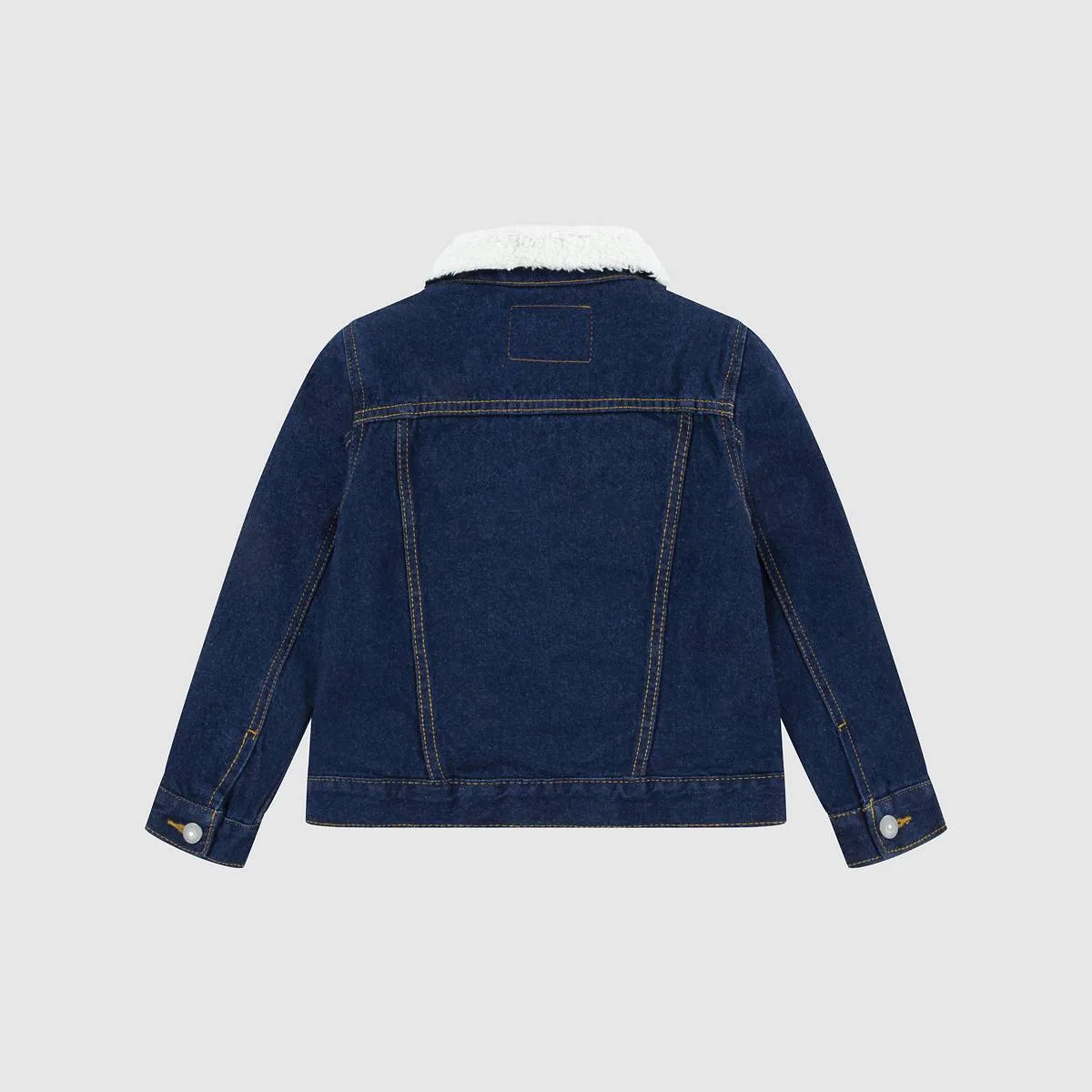 Джинсовая куртка-тракер с подкладкой «шерпа» для мальчиков 4-7 лет Levi's, Pearson - Blue — фото 2