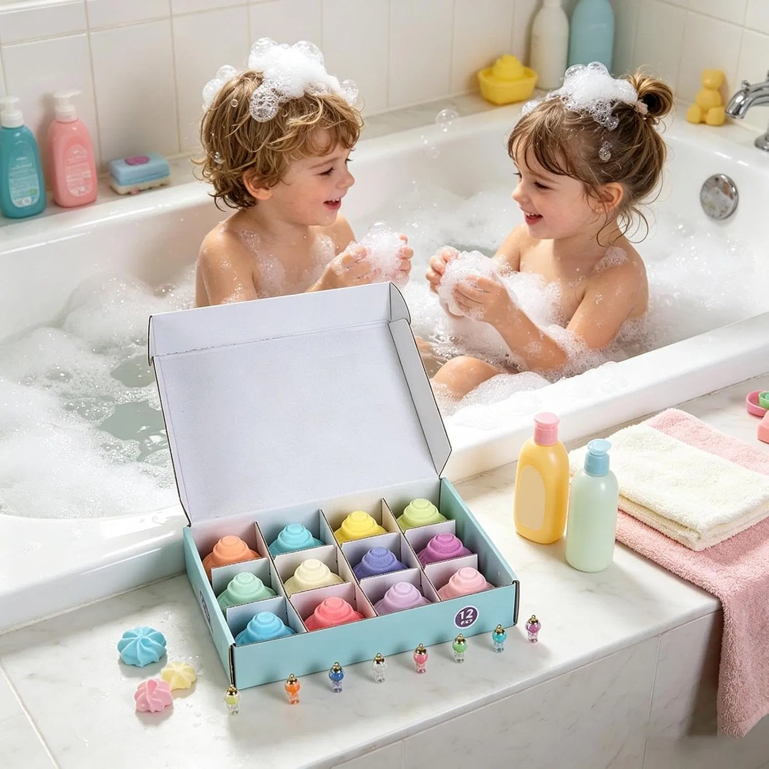Набор Bath Bombs 12 шт, Space Saucer, Generisch — фото 2