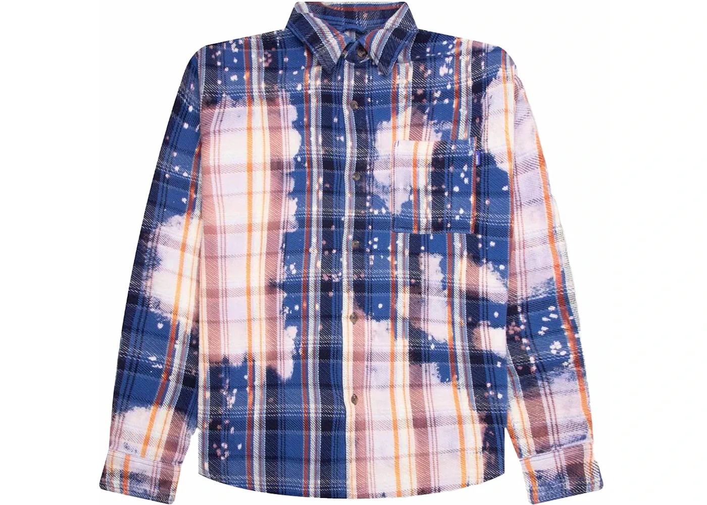 Мужская фланелевая рубашка с принтом Awake NY Jordan, Blackened Blue/Boarder Blue/Sail — фото 2