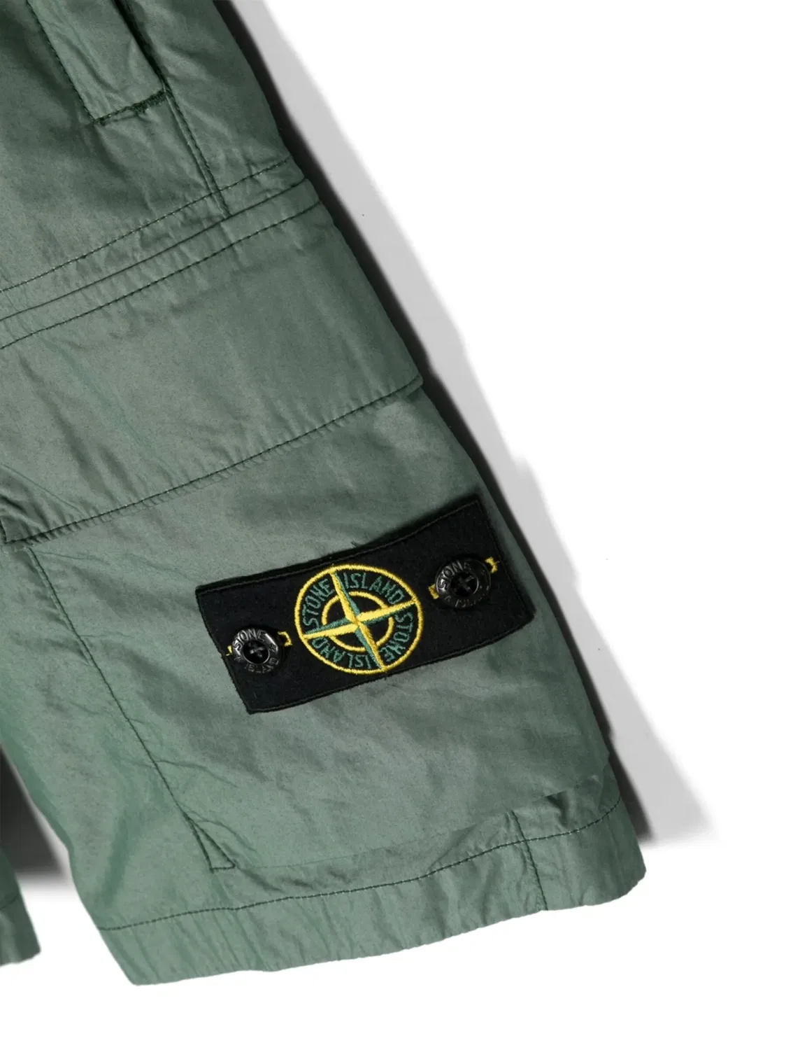 Stone Island Шорты с логотипом цвет зеленый — фото 2