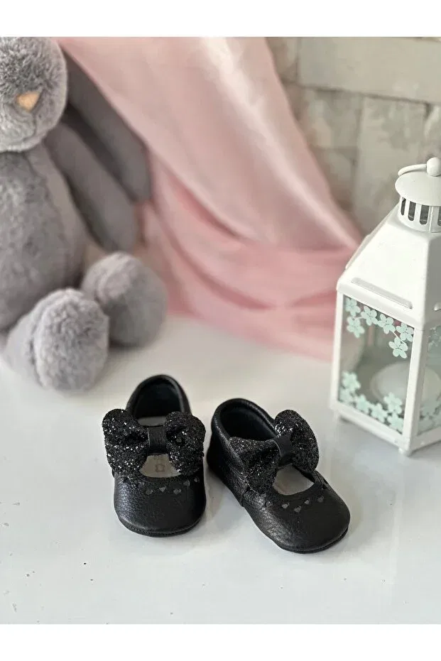Детские мокасины для мальчиков кожаные Shine Li Puna, Black