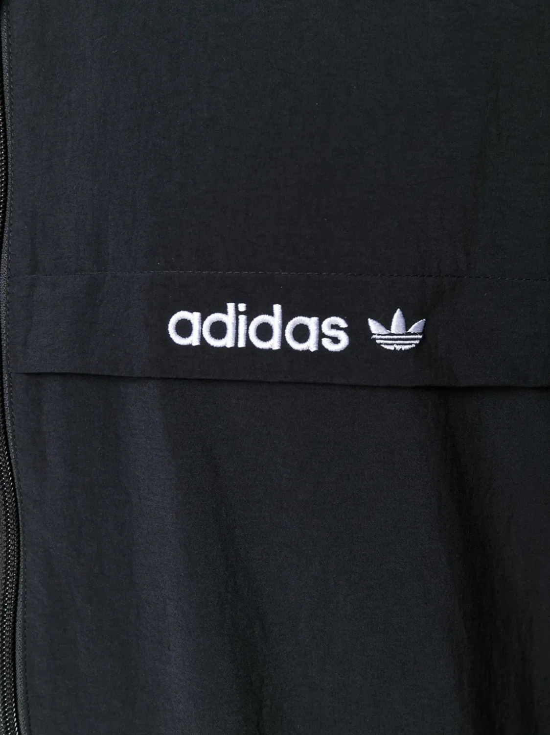 Куртка-ветровка Adidas Originals с тремя полосками, черный — фото 2