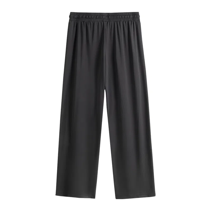 Детские повседневные брюки прямого кроя Ice Silk Cooling Dark Gray (Bamboo Shadow Breeze Pants Logo), MINISO, Dark Gray — фото 4