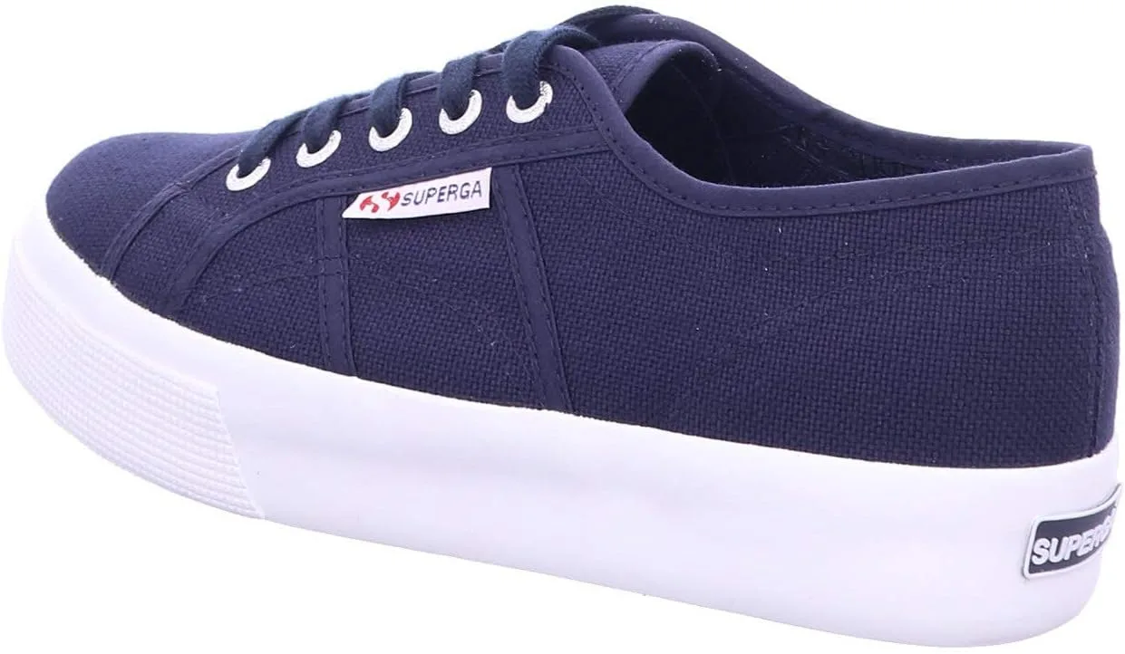 Унисекс взрослые кроссовки Superga 2730-Cotu Oxford, белый/темно-синий — фото 3