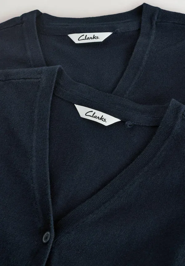 Кардиган стандартного кроя - школьный комплект из 2 штук Clarks, темно-синий — фото 3