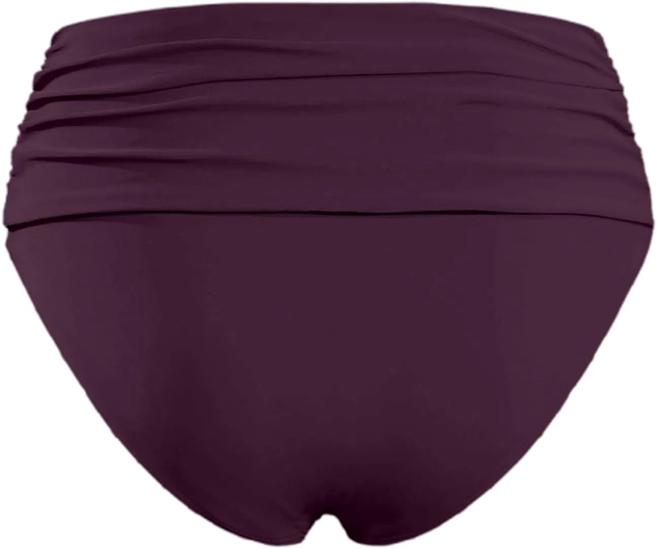 Женские бикини-шорты с высокой талией, утягивающие, Solid, Dark Purple — фото 4