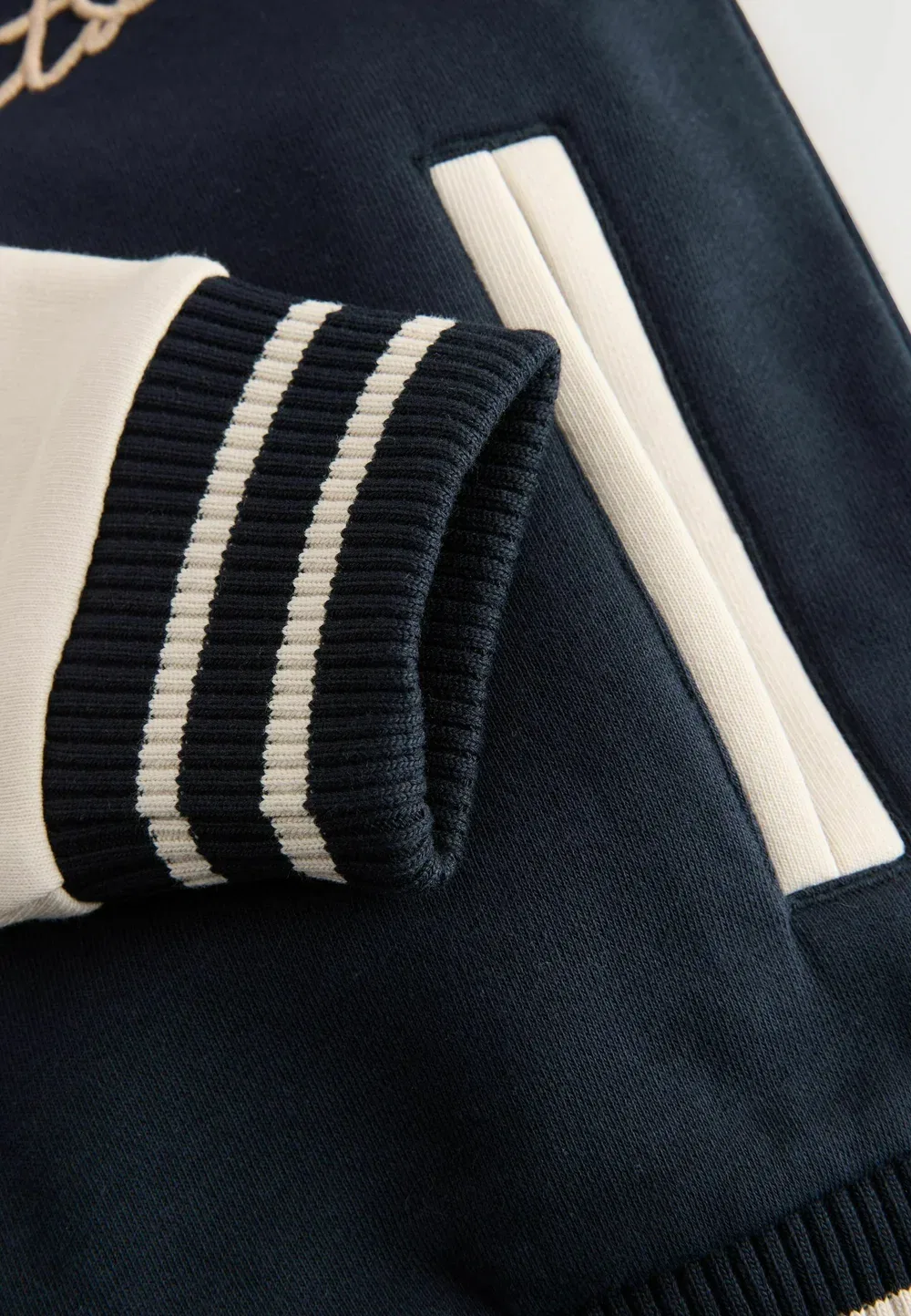 Куртка-Бомбер стандартного кроя с графическим принтом Next, New Navy — фото 3