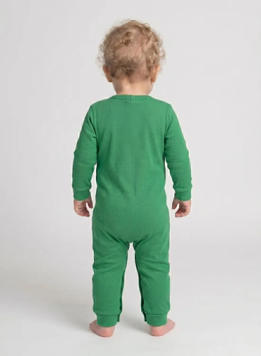 Боди-комбинезон с длинным рукавом Baby wild one Babyqlo, зеленый — фото 2