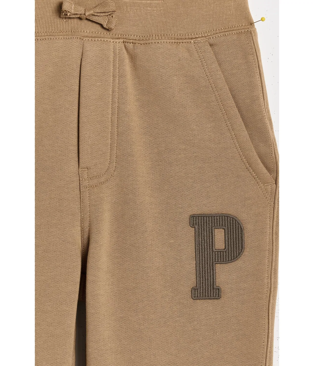 Спортивные брюки из флиса с буквенным рисунком (для детей постарше) Polo Ralph Lauren Kids, Camel — фото 3