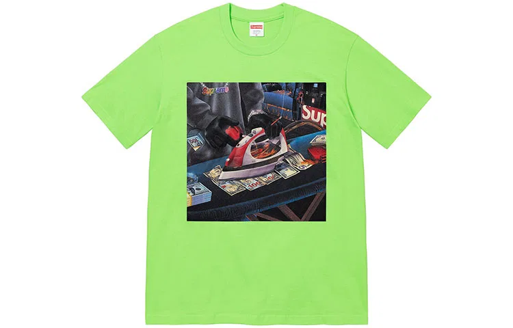 Футболка с принтом Supreme, цвет Neon Green