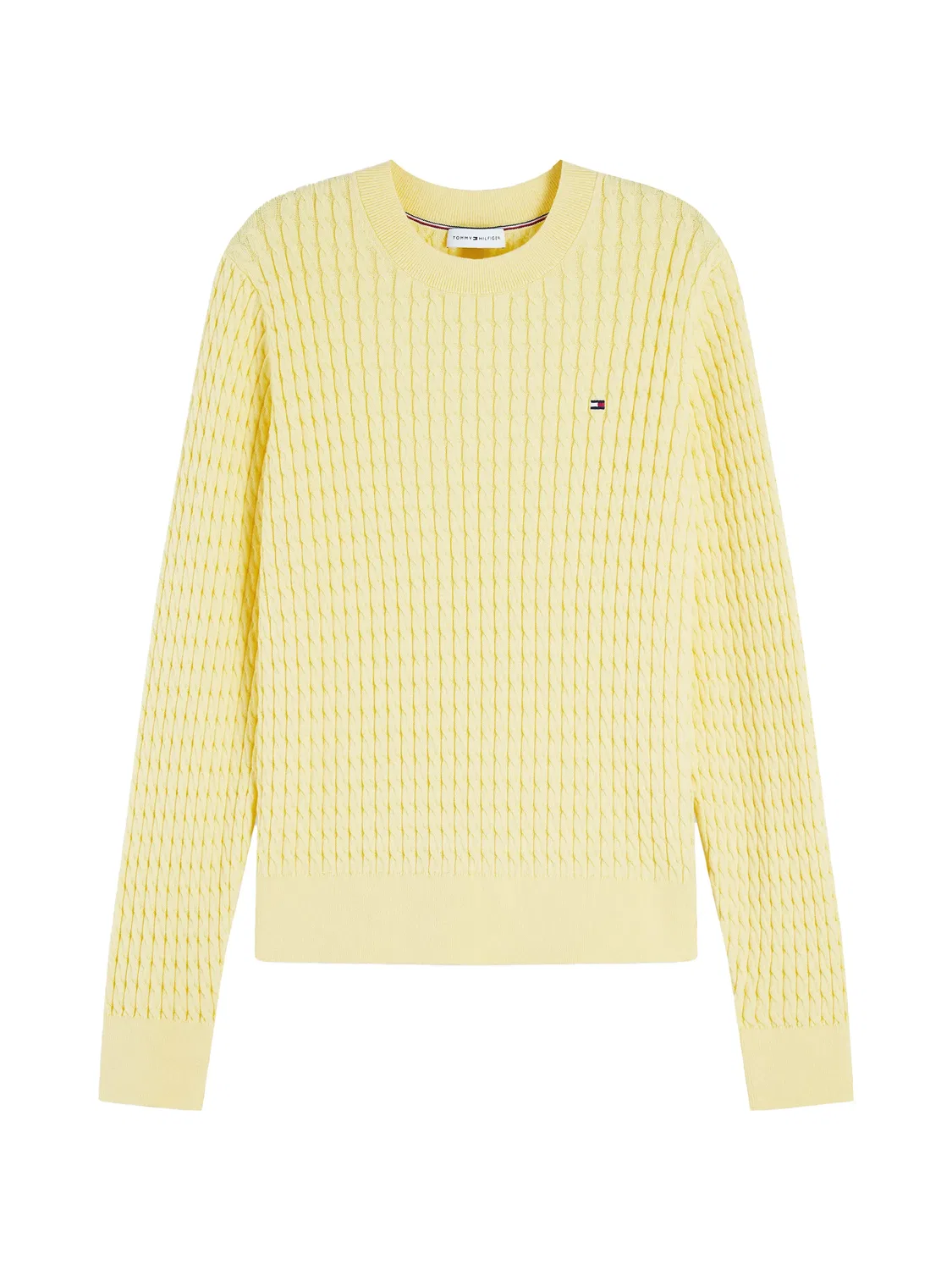 Tommy Hilfiger Вязаный свитер с косами желтый