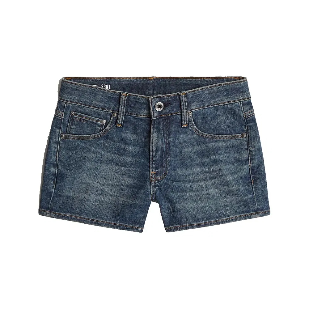 Шорты джинсовые Skinny Fit 3301 G-Star, синий