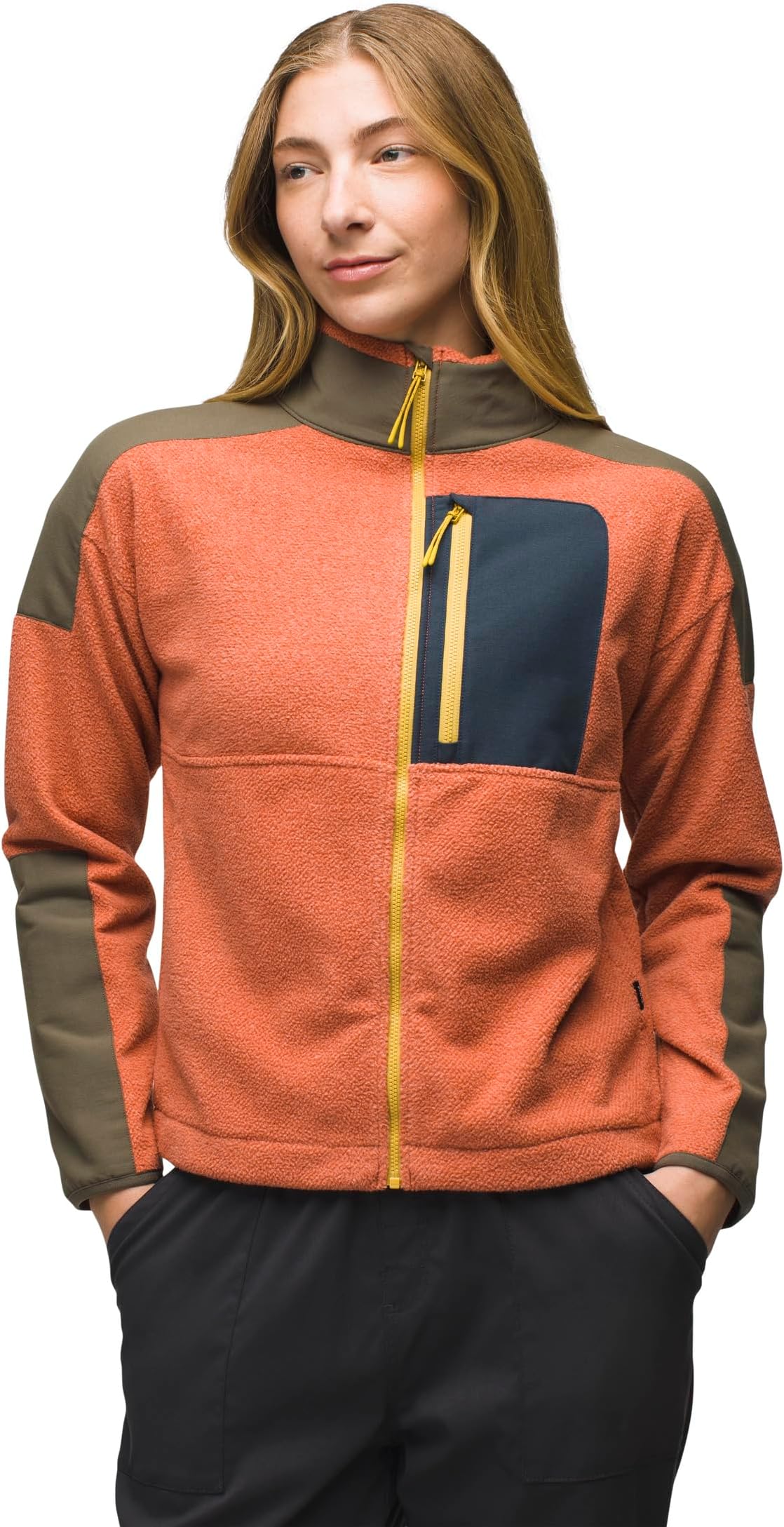

Куртка Prana Peak Fleece Jacket, цвет Terracotta/Slate Green
