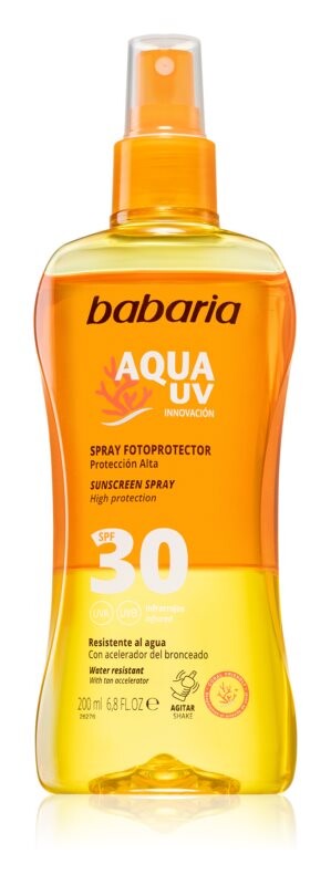 

Солнцезащитный спрей SPF 30 Babaria Sun Aqua UV