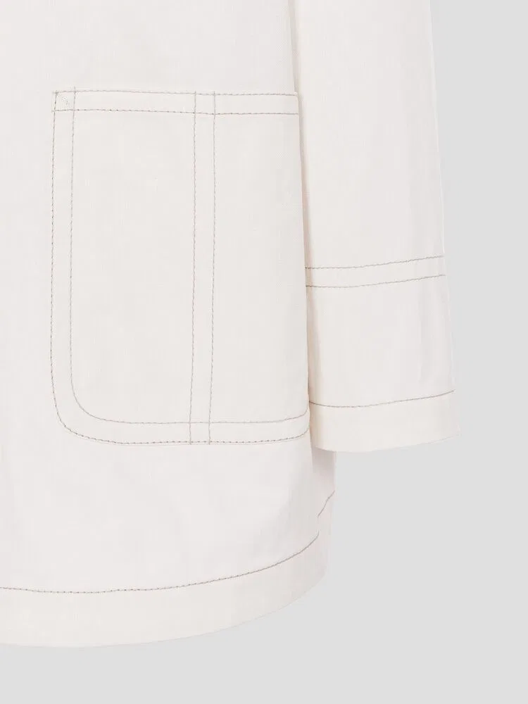 Рабочая куртка Worker Jacket AMI PARIS, White — фото 4
