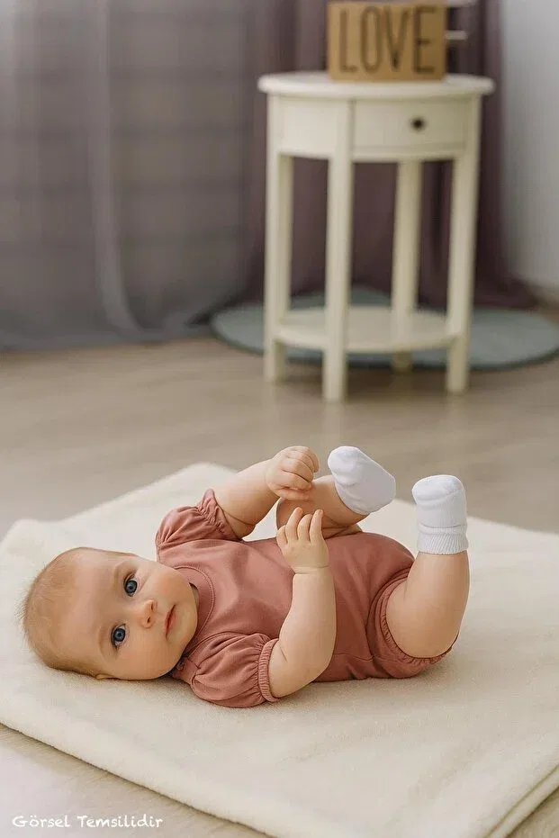 Детский комбинезон для девочек хлопковый Minimus, Dried Rose