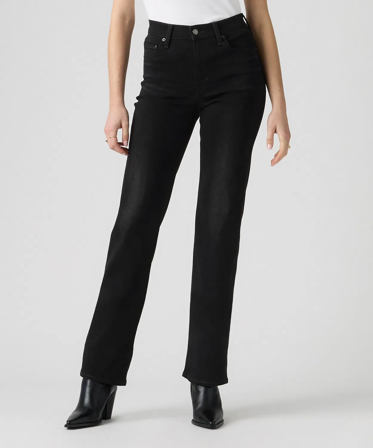 Женские джинсы с высокой посадкой прямого кроя 723 High Rise Straight Levi's, Black