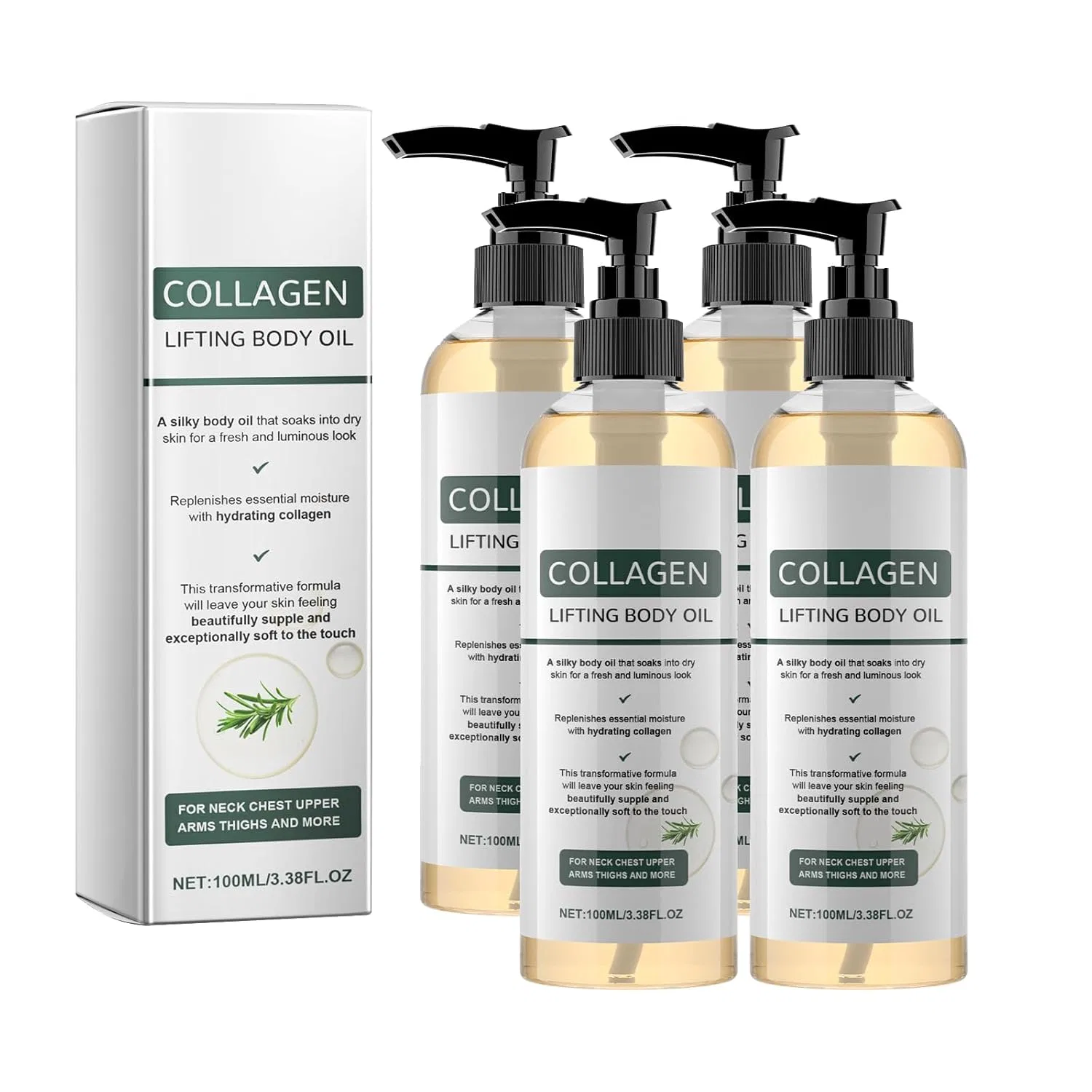 Коллагеновое масло для тела лифтинг и фиксация, QPJUVC, 100ml