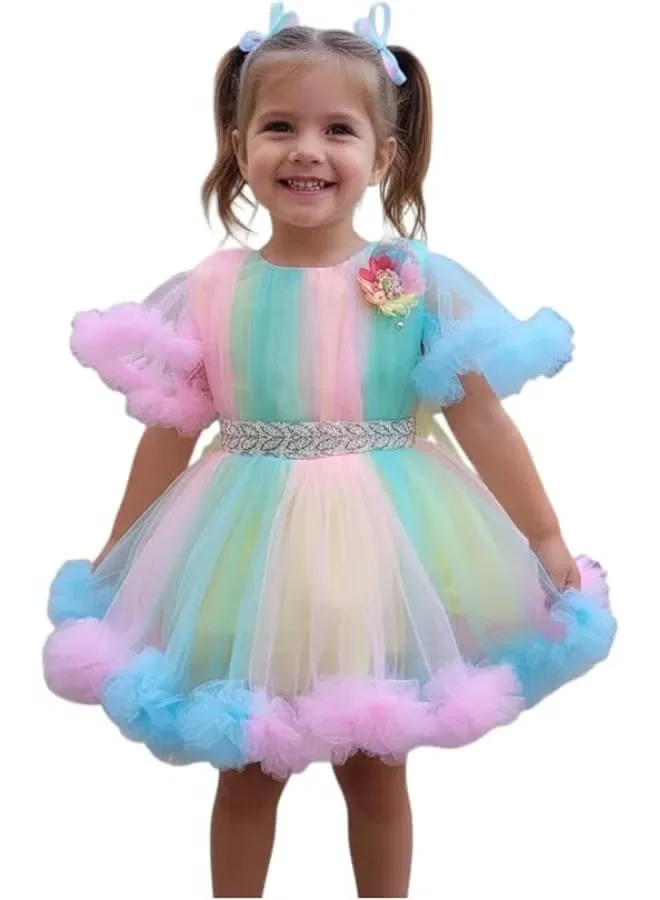 Платье-туника с бантом Rainbow Pastel Tutu Daddy'S Angel