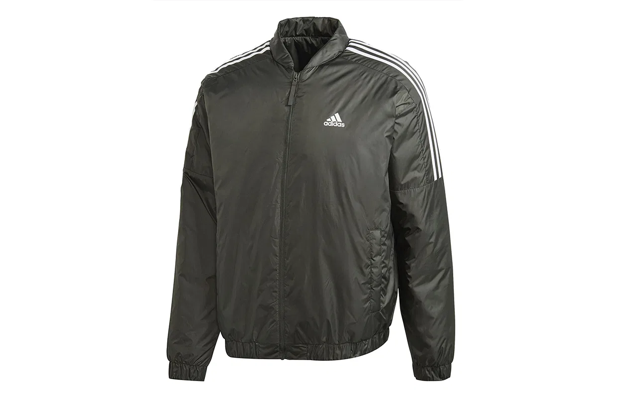 Мужская куртка-пуховик с воротником-стойкой Ruins Green Adidas