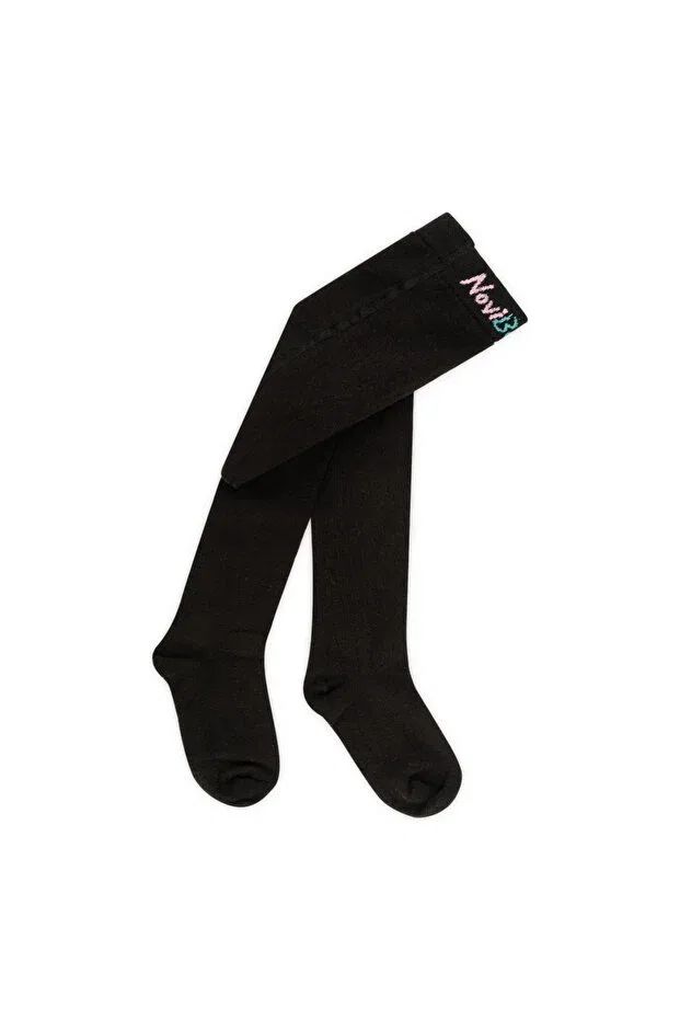 Детские колготки для новорожденных хлопковые Basics Novibaby, Black — фото 2