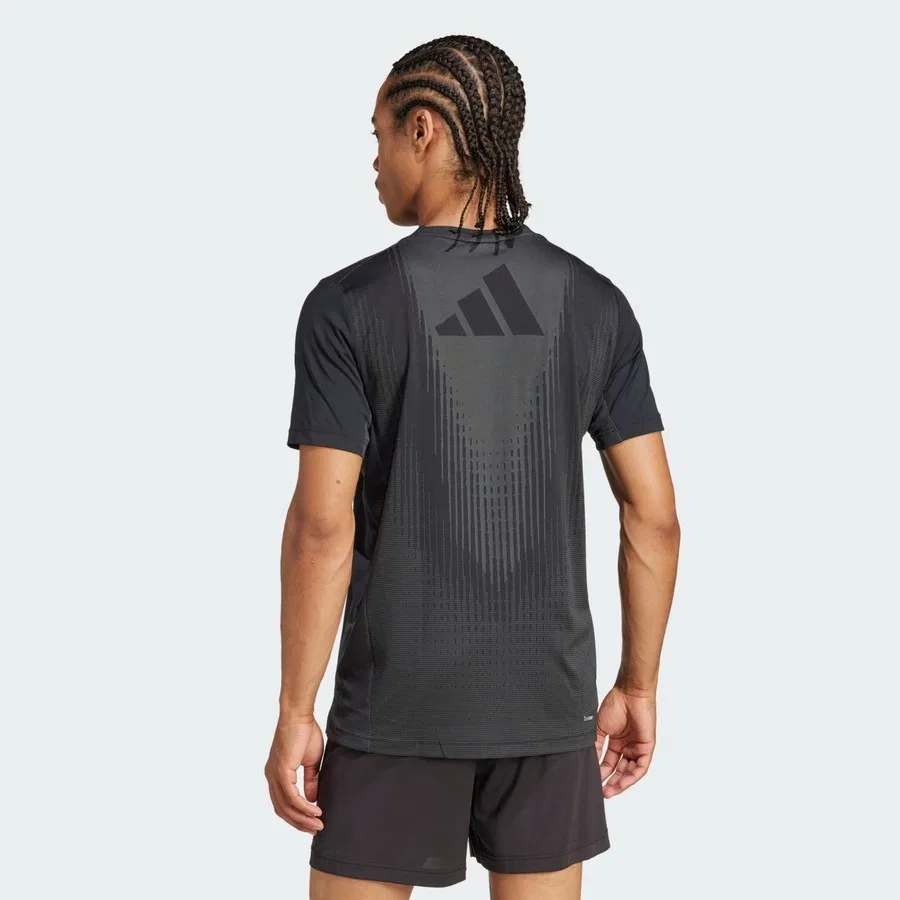 Спортивная футболка с технологией CLIMACOOL+ Airchill Performance JI8196 adidas, Черно-серый — фото 2