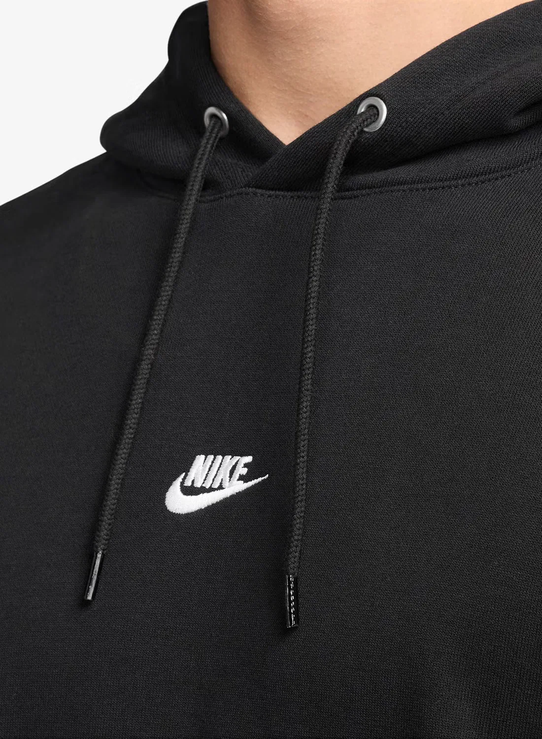 Худи оверсайз с капюшоном Club fleece Nike, черный — фото 3