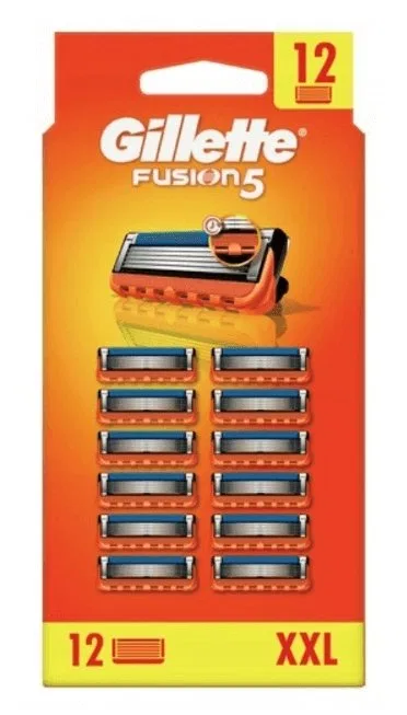 Набор сменных кассет для бритвы Gillette Fusion5, 12 шт