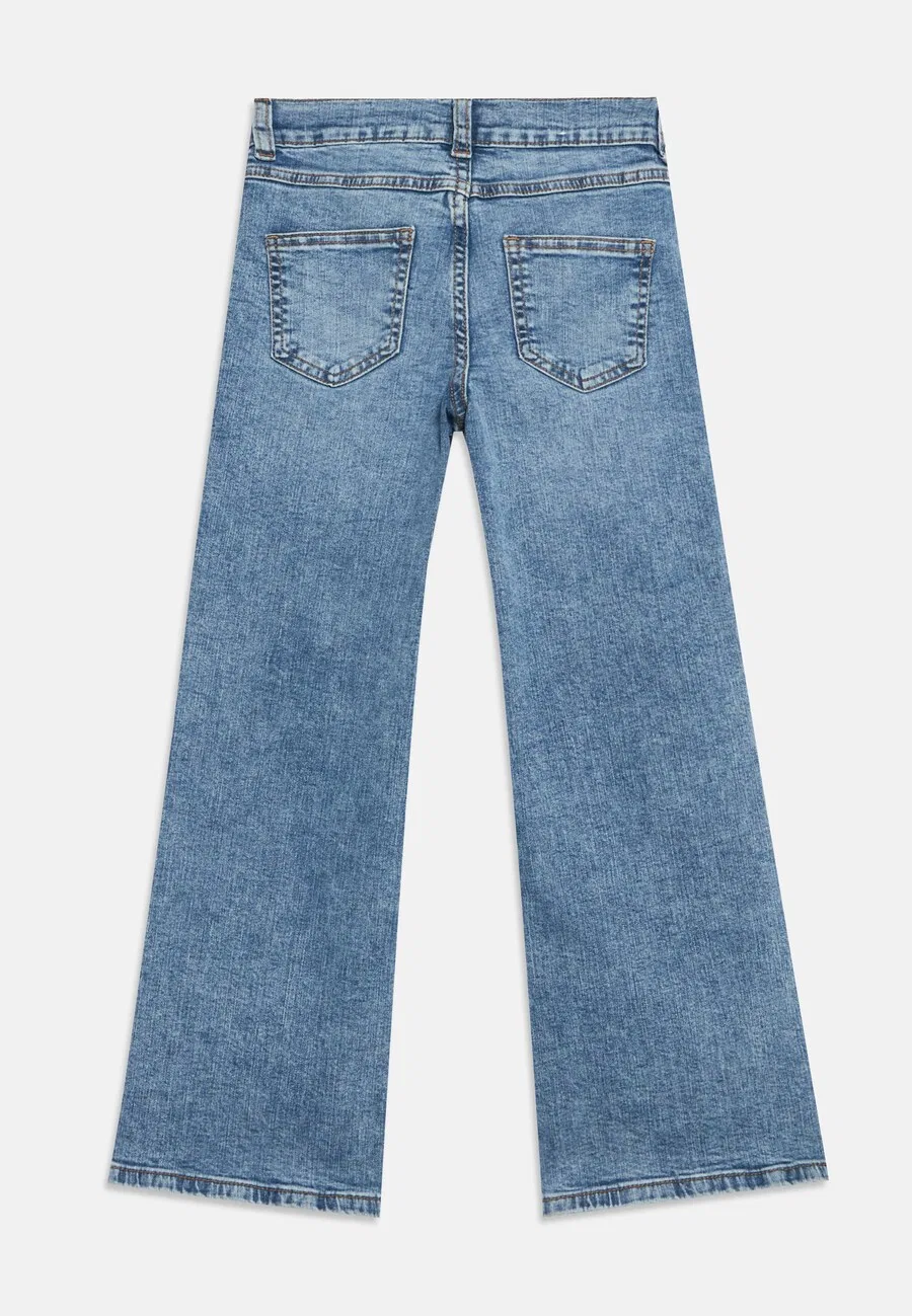 Джинсы NAME IT Wide leg Jeans 'NKFROSE' в синем джинсовом и темно-синем цвете — фото 2