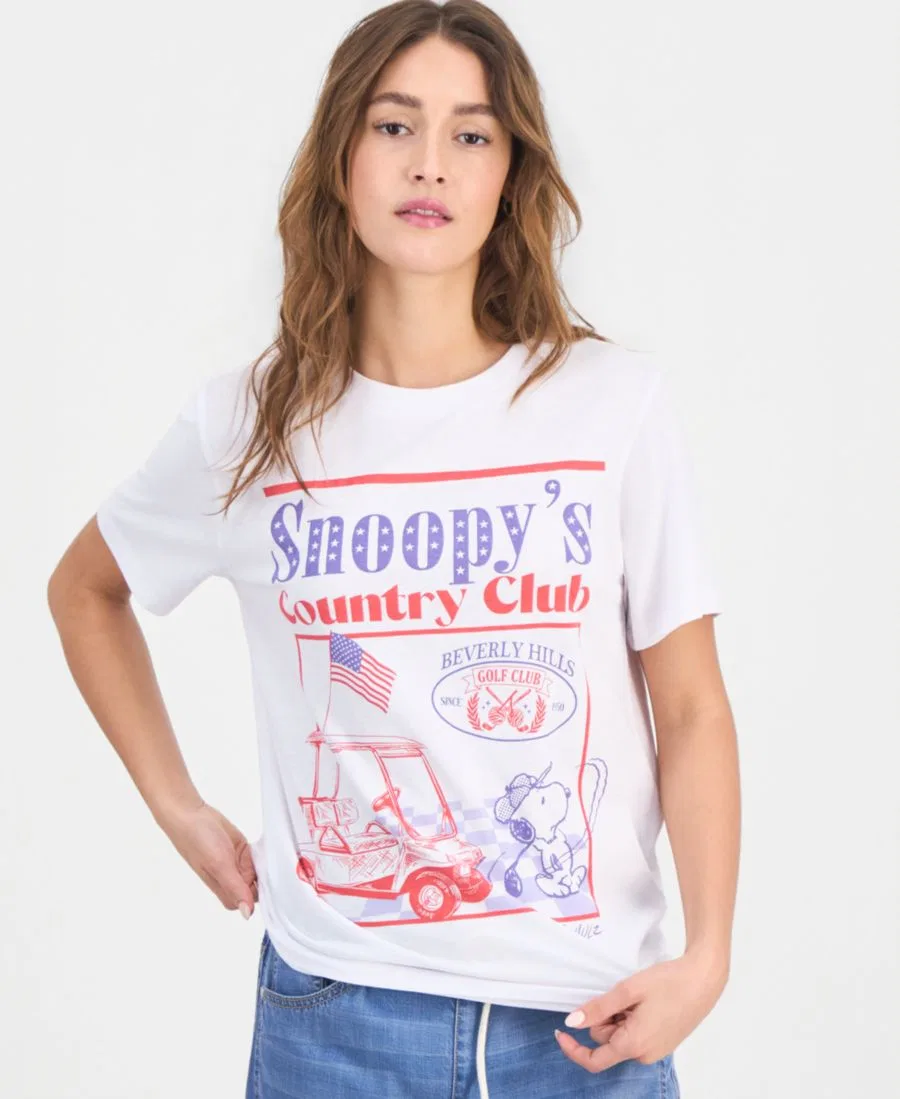Футболка с графическим принтом Snoopy Country Club Grayson Threads, The Label, White