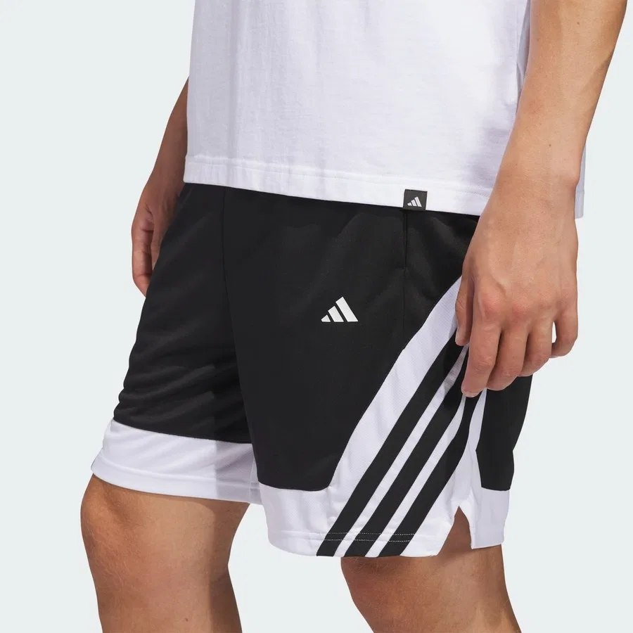 Шорты спортивные с принтом Pro Motion adidas, Черно-белый — фото 4