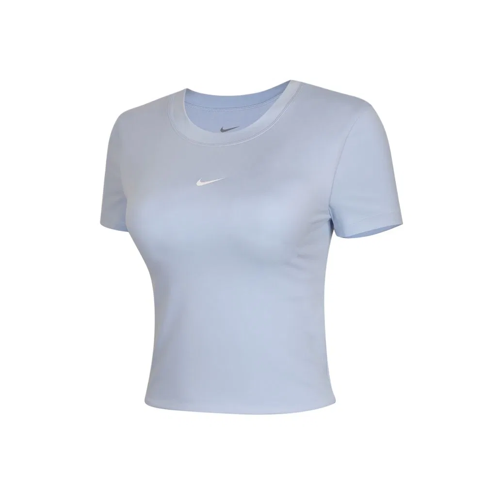 Женская футболка с круглым вырезом хлопковая Nike, Light Blue