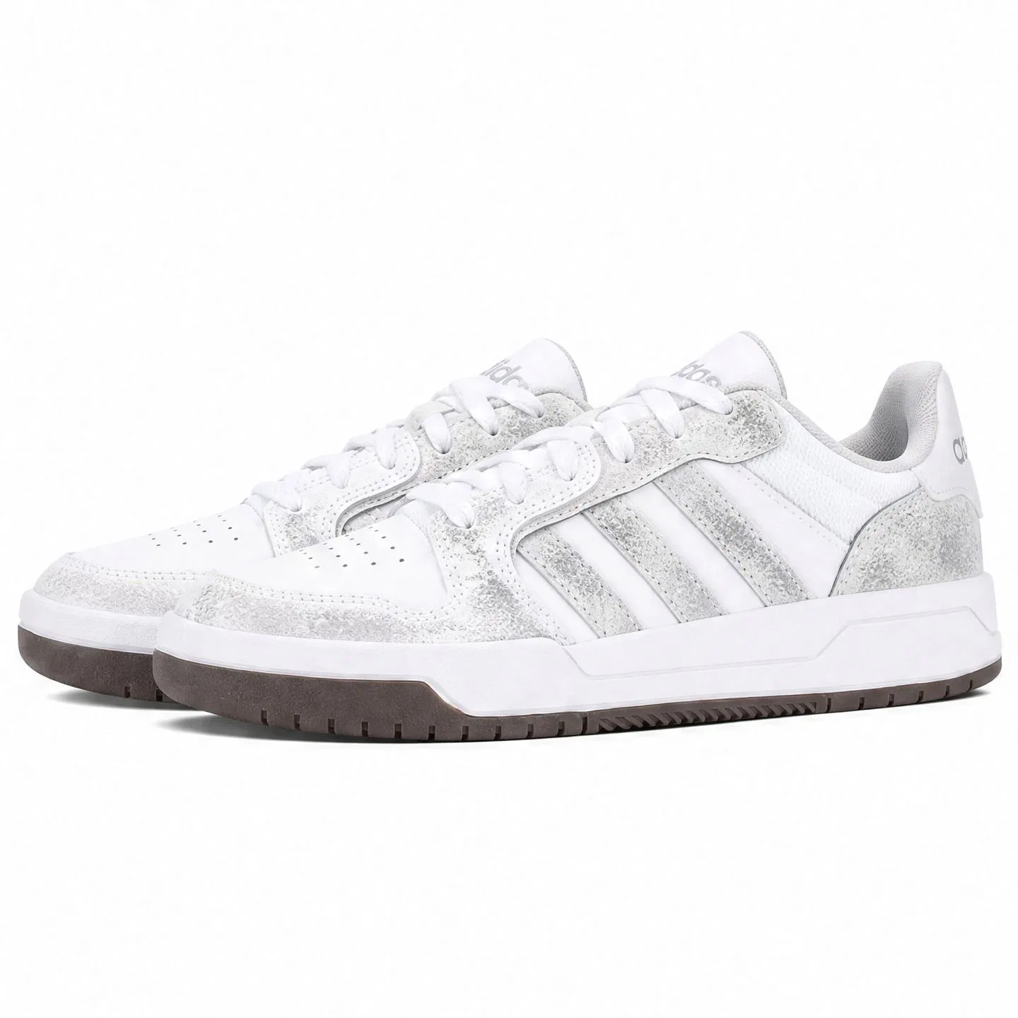Детские скейтборд-кроссовки с принтом Silver Gray Adidas, Silver — фото 4